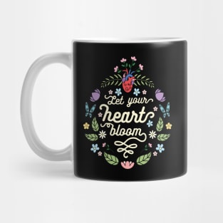 Let your heart bloom Mug